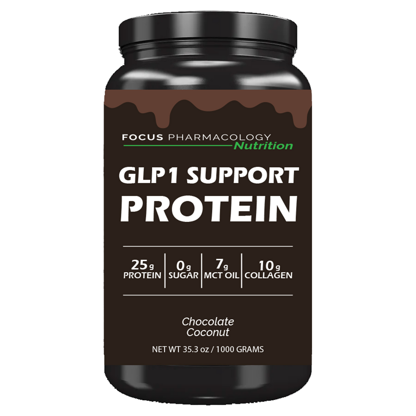 GLP-1 Support Whey Protein Isolate + Collagen + MCT Oil
