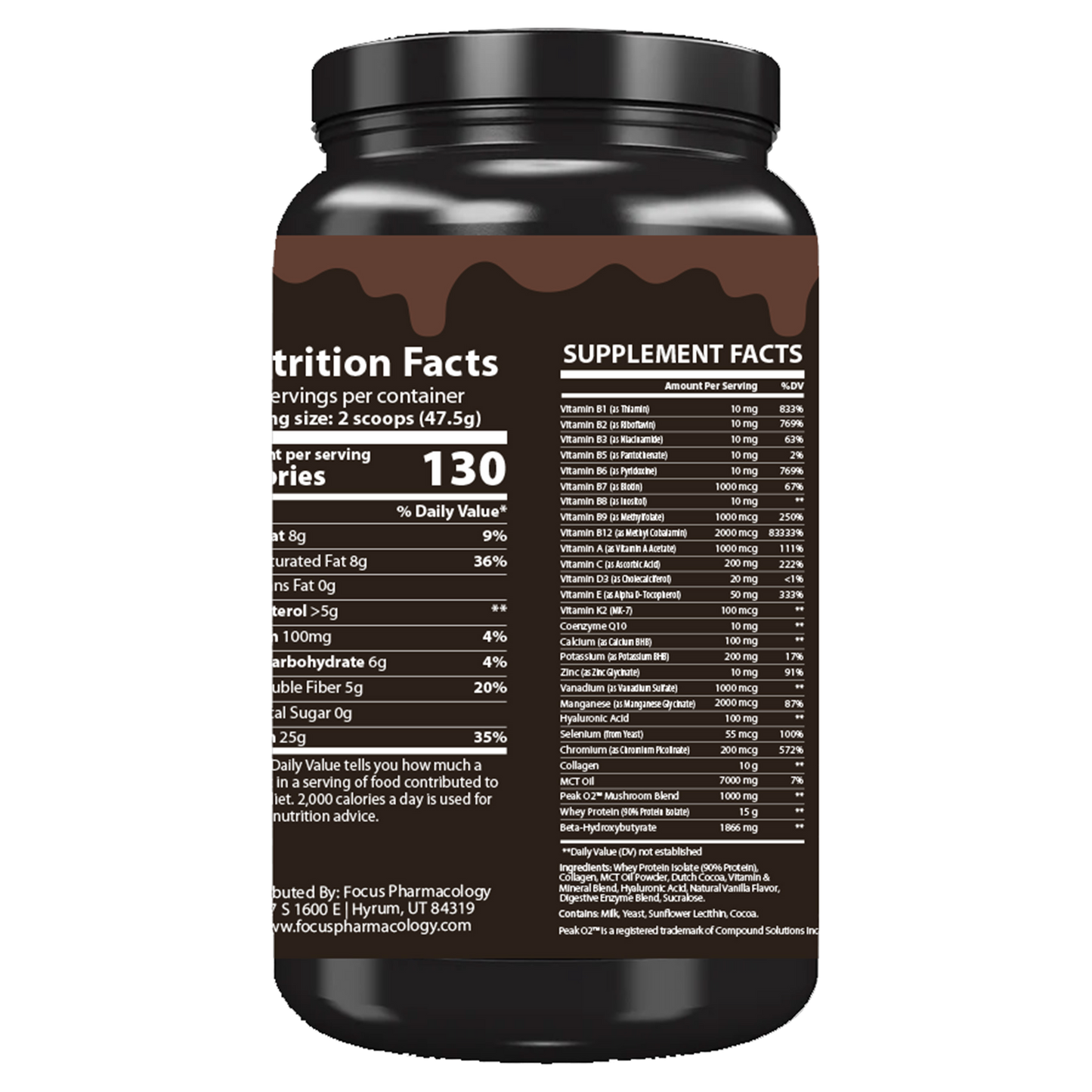GLP-1 Support Whey Protein Isolate + Collagen + MCT Oil