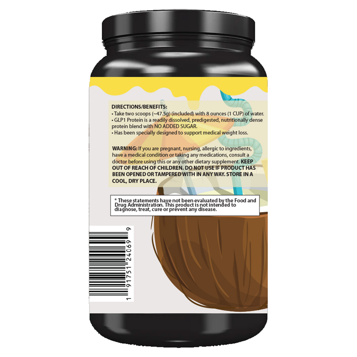 GLP-1 Support Whey Protein Isolate + Collagen + MCT Oil