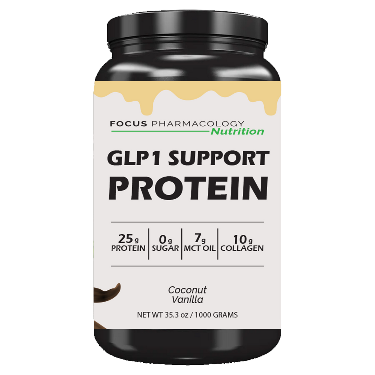 GLP-1 Support Whey Protein Isolate + Collagen + MCT Oil