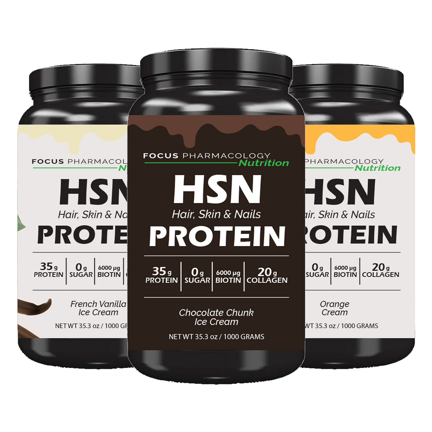 Hair, Skin, & Nails (HSN) Whey Protein Isolate + Collagen