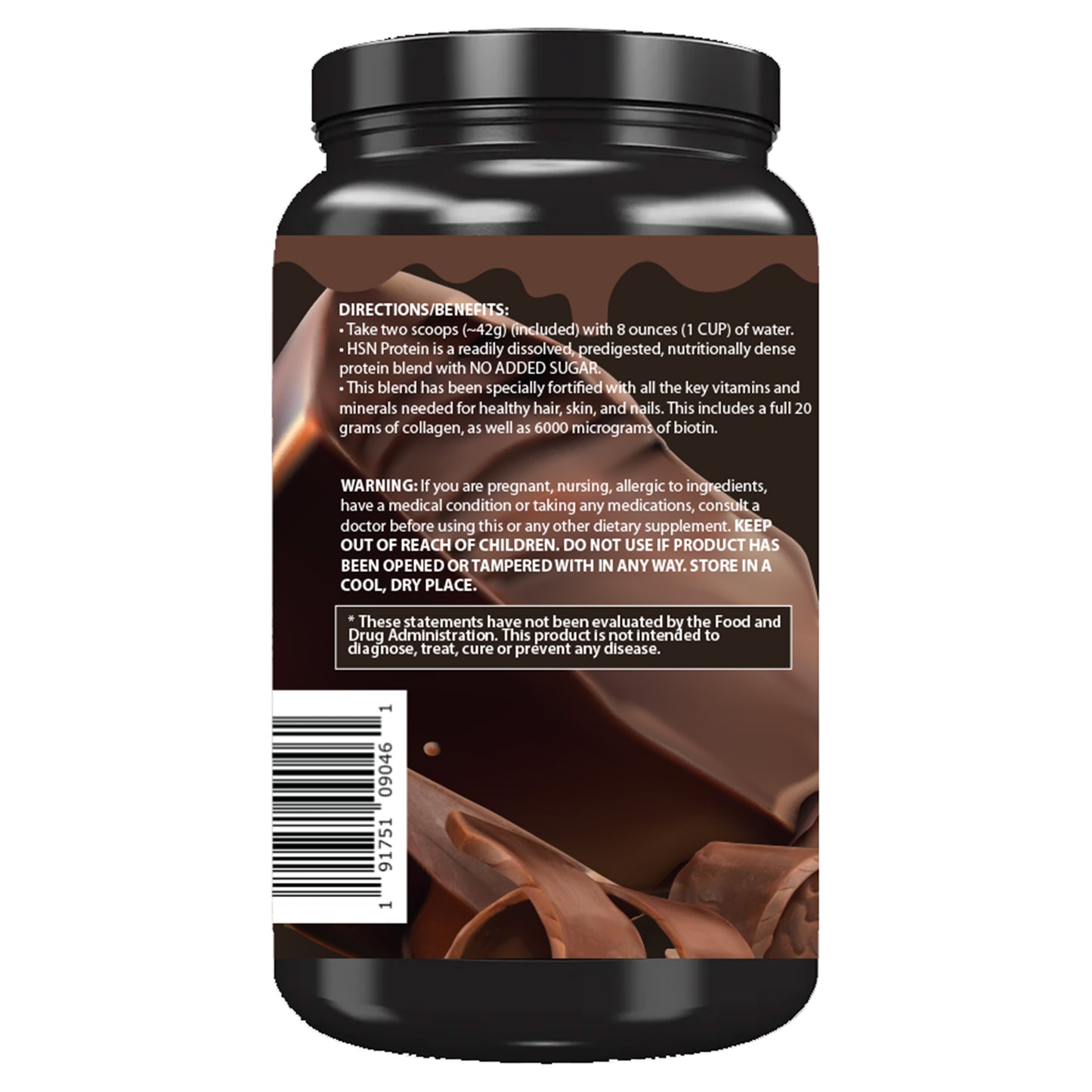 Hair, Skin, & Nails (HSN) Whey Protein Isolate + Collagen