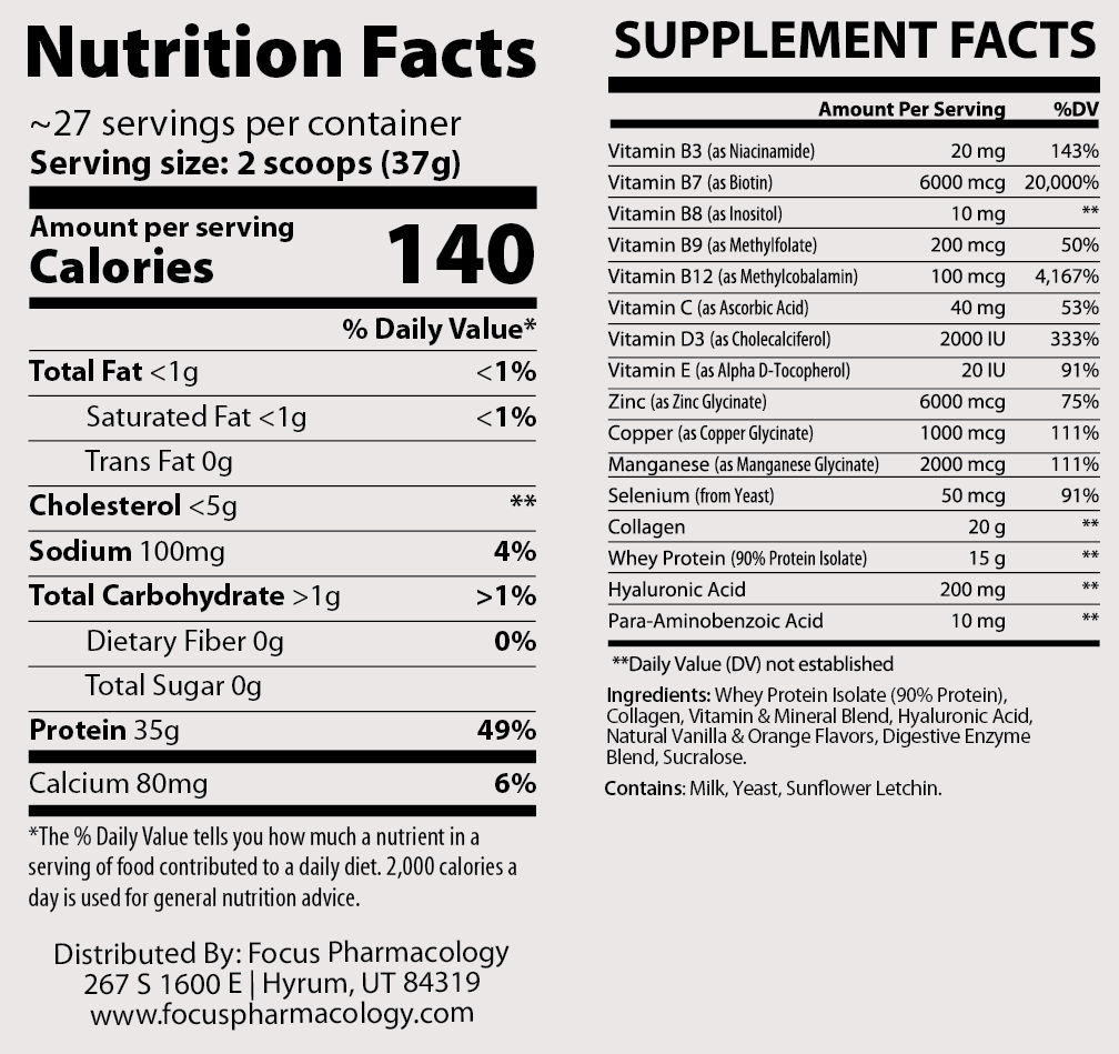 Hair, Skin, & Nails (HSN) Whey Protein Isolate + Collagen