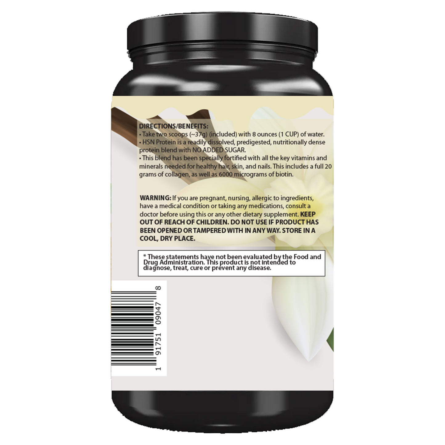 Hair, Skin, & Nails (HSN) Whey Protein Isolate + Collagen