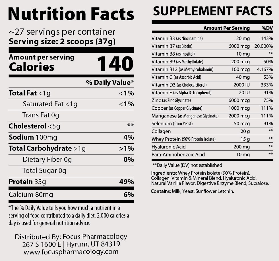 Hair, Skin, & Nails (HSN) Whey Protein Isolate + Collagen