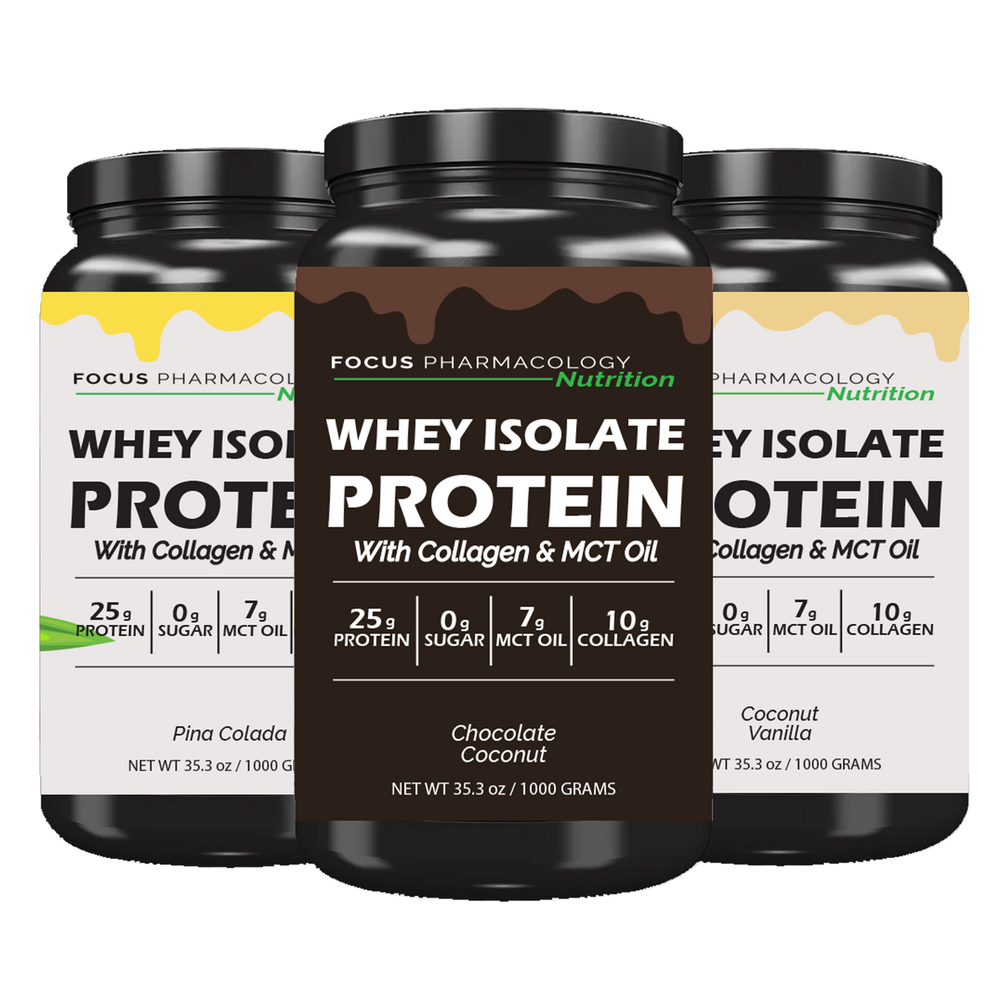 Whey Protein Isolate + Collagen + MCT Oil