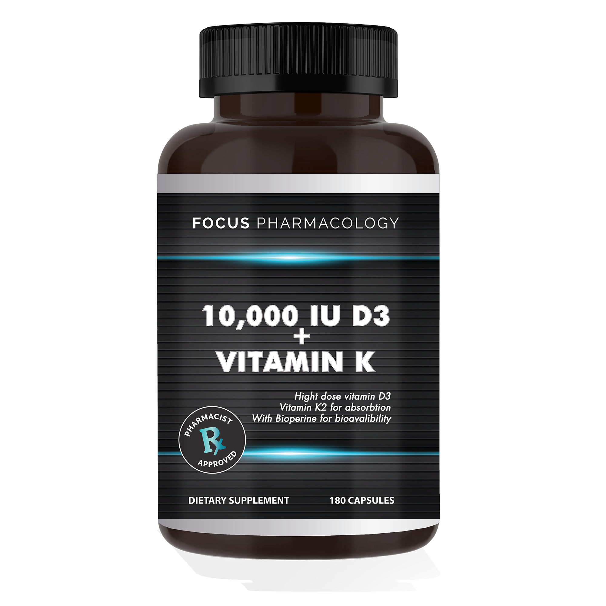 10,000 IU Vitamin D3 w/ Vitamin K2