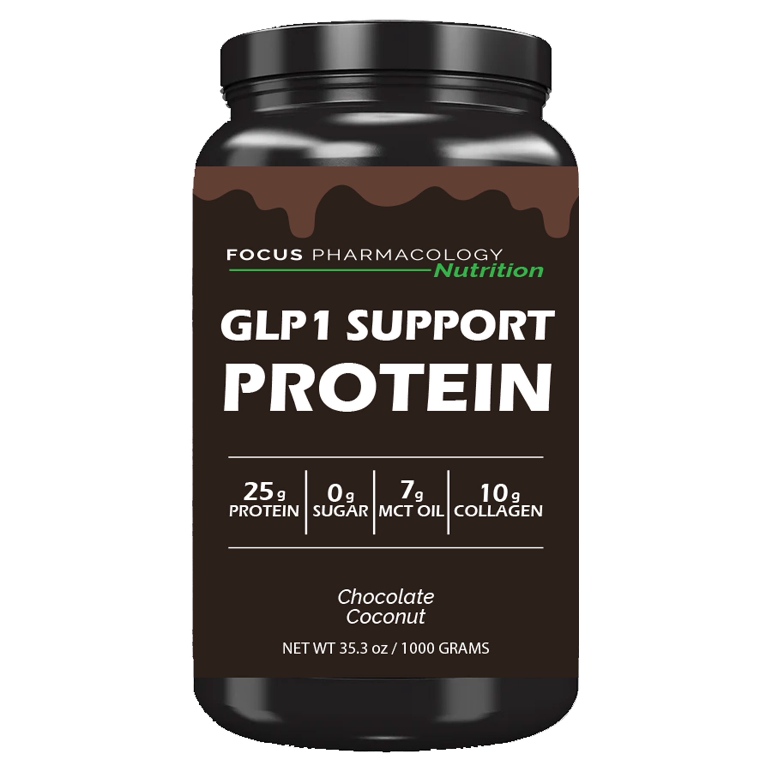 GLP-1 Support Whey Protein Isolate + Collagen + MCT Oil