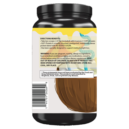 GLP-1 Support Whey Protein Isolate + Collagen + MCT Oil
