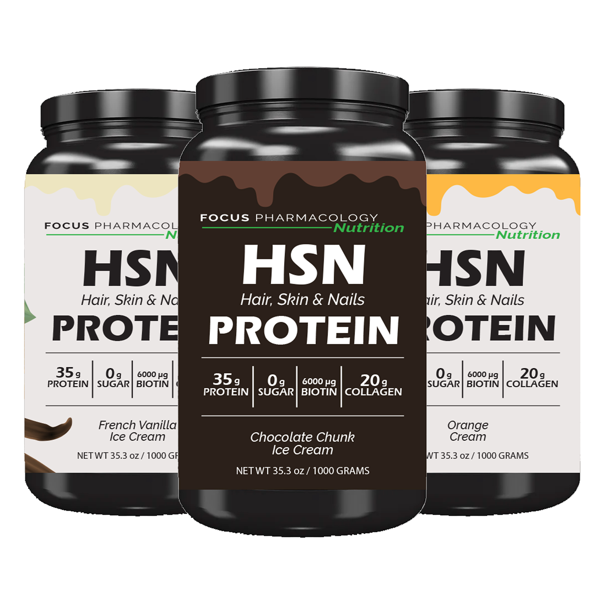 Hair, Skin, & Nails (HSN) Whey Protein Isolate + Collagen
