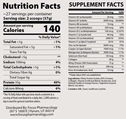 Hair, Skin, & Nails (HSN) Whey Protein Isolate + Collagen
