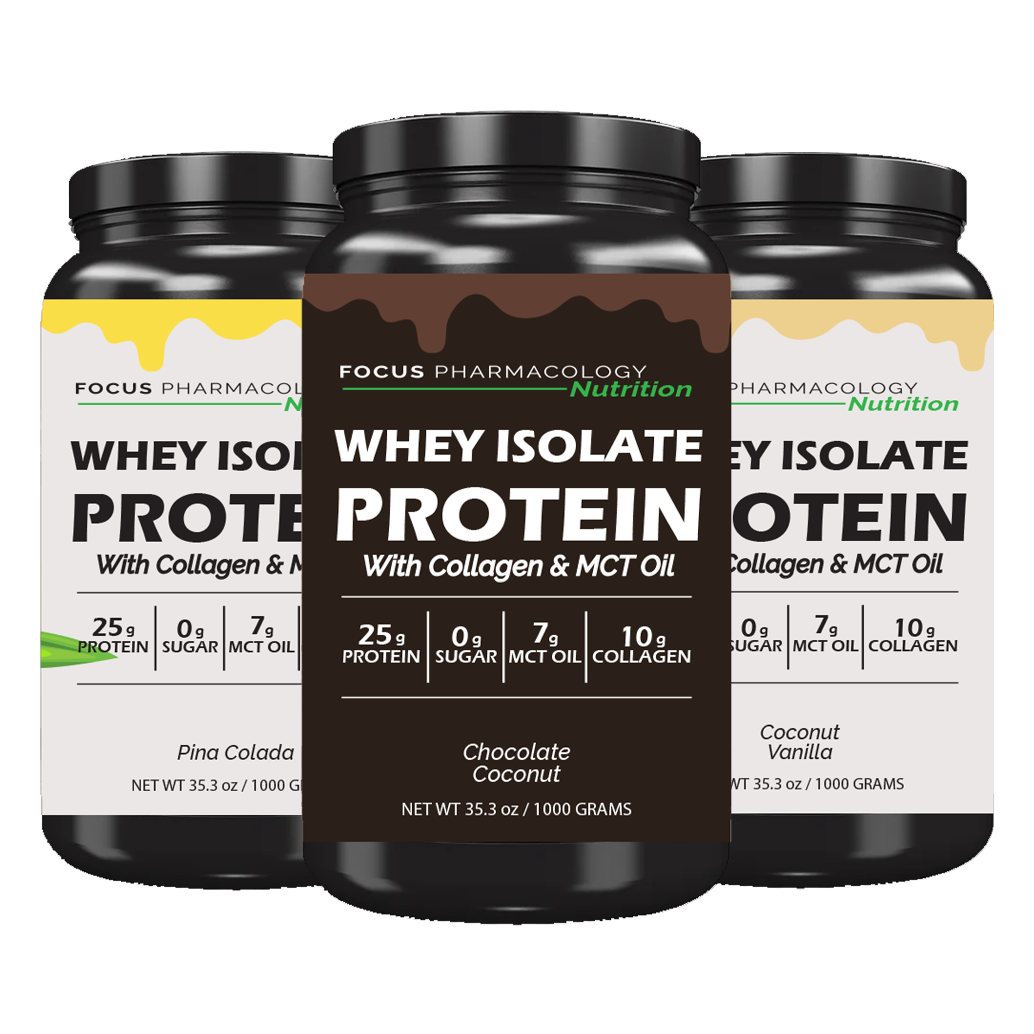Whey Protein Isolate + Collagen + MCT Oil