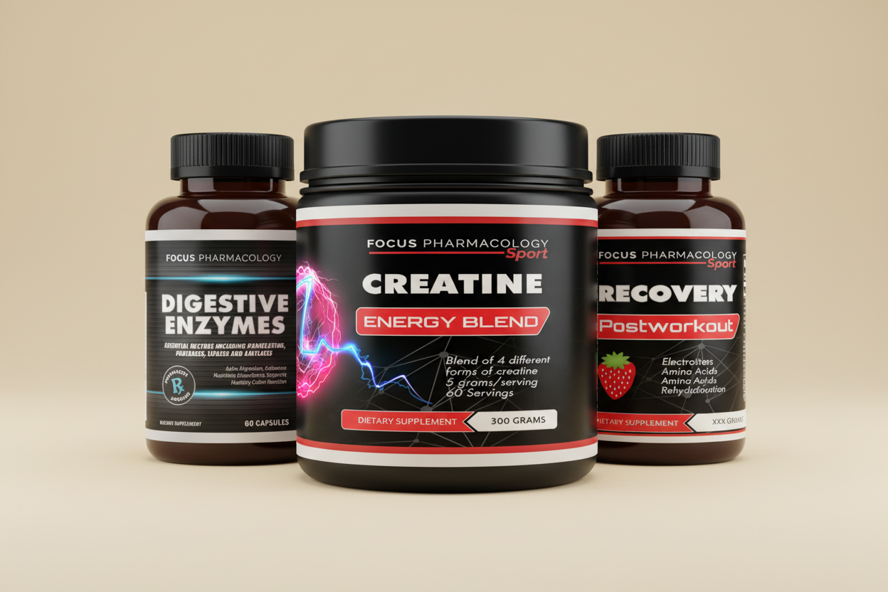 Three Product Group on Light Tan Background